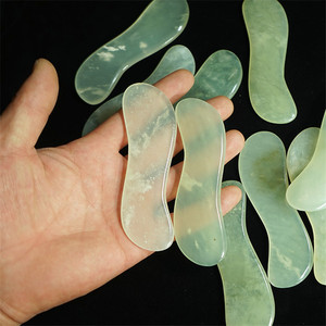 100% naturale di quarzo rosa Gua <span class=keywords><strong>Sha</strong></span> strumento personalizzato massaggiatore facciale rullo Guasha per l'applicazione del viso - Product Image 2