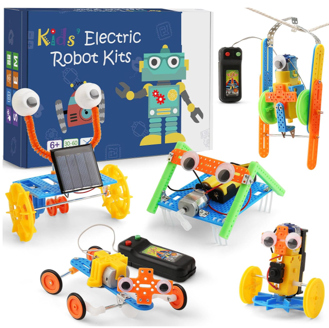 STEM Robotics Science Kits Robot Building Kit for Kids Electronic Science Experiments Activities Engineering Toys