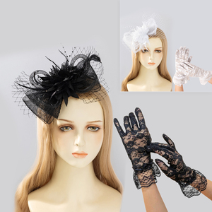 Bridal <strong>Wedding</strong> Party Tea Party Church Top Caps Elegant Formal <strong>Hats</strong> <strong>for</strong> <strong>Women</strong> with Veil Feather - Product Image 3