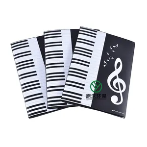 Portable Waterproof PP Plastic Office School A4/A5 Piano Display Book File Sheet Music Folder With Pocket