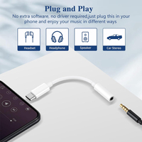 Multifunktions-Aux-Audio-Dongle-Kabel Typ C auf 3,5mm Buchse Kopfhöreradapter