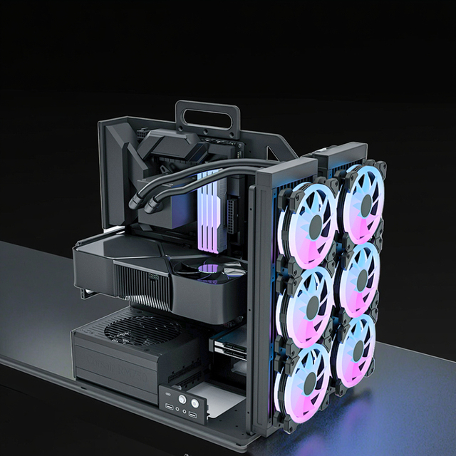 Socooler SOC-F Elegant Gaming PC Case New Design ATX Aerometal with Aluminum Support Used Elegant Gaming Computer Tower