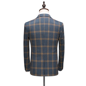 Ensemble de <span class=keywords><strong>costume</strong></span> grande taille décontracté pour hommes, un <span class=keywords><strong>costume</strong></span> ajusté trois pièces de style coréen et une robe de mariée pour les jeunes - Product Image 5