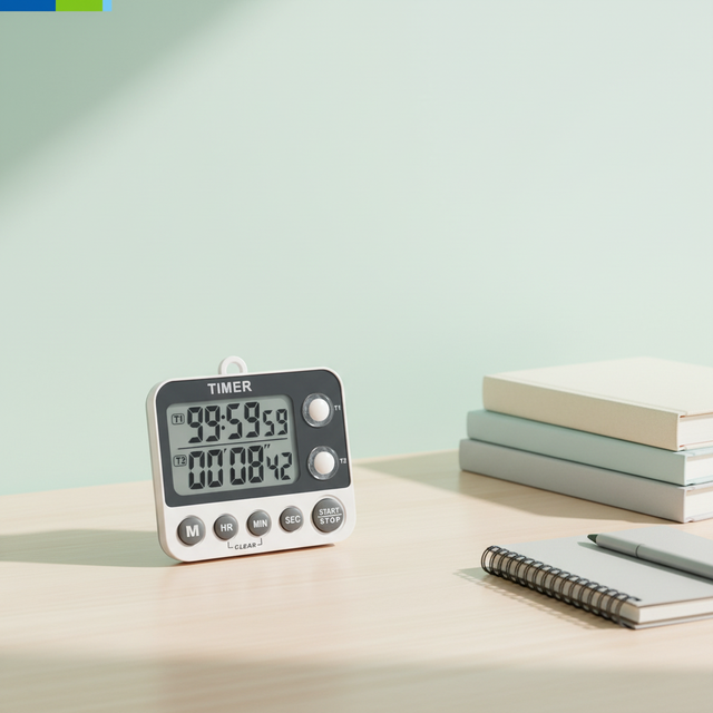 Digital Kitchen Timer with LCD Display 2 Channel and Multi-Channel Eco-Friendly Plastic Magnetic Cooking Kitchen Alarm