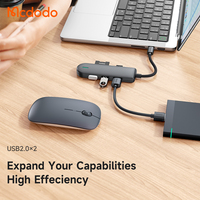 Mcdodo 143 5 en 1 HUB USB-C USB3.0 prise en charge 5Gbps 2 To lecteur de disque dur carte SD/TF répartiteur M pour Windows MAC/ IPAD OS Android
