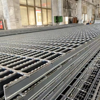 Caillebotis galvanisé haute résistance sur mesure, grille de drainage pour fossés et égouts en acier.