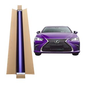 Film vinyle pour voiture en gros d'usine, ultra mat, violet métallisé, auto-cicatrisant, anti-rayures, PET, sans bulles d'air, pour envelopper la carrosserie - Product Image 1
