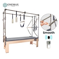 Máquina de Pilates Cadillac ONEMAX Ajustable de Alta Densidad con Barra de Empuje, 200 kg, para Entrenamiento de Core en Gimnasio, Casa o Estudio de Pilates