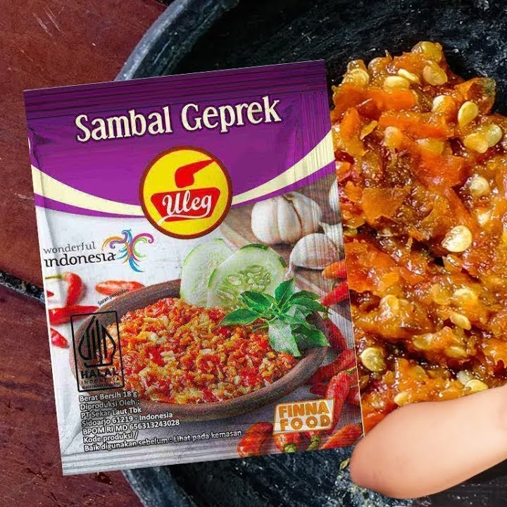 Premium Finna Sambal Uleg Geprek Spicy Chili Paste Pack Indonesian