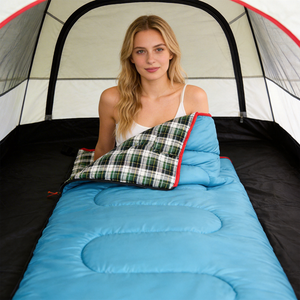 Flannel <b>Lined</b> <b>Sleeping</b> <b>Bag</b> Convertible Warm Lightweight Portable for Camping Hiking Travel Outdoor Use for Adults - Product Image 3