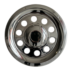 Juego Completo de Tapacubos Cromados de Alta Calidad de 22.5 Pulgadas para Camiones Volvo con Instalación Autoadhesiva - Product Image 6