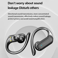 Écouteurs sportifs sans fil TWS A520 Open Ear pour casque V5.3, son stéréo HD de haute qualité, crochets d'oreille tactiles, mini écouteurs numériques légers