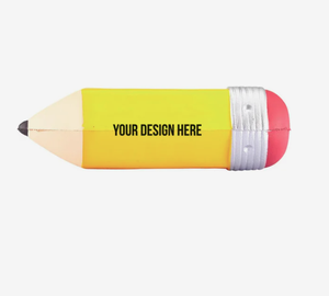 Boules anti-stress personnalisées en forme de crayon, imprimées, instrument d'écriture scolaire, jouet à presser, 4,5 pouces, cadeau promotionnel en gros - Product Image 2