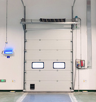 Puertas de Garaje Seccionales Corredizas Laterales con Certificación CE, Ventana Transparente, Control Remoto, Puerta Seccional, Puerta Elevadora Industrial