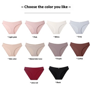Venta al por mayor de fábrica: Ropa interior de bikini fina de cintura media, antibacteriana, transpirable, sin costuras, de punto, para mujer, talla grande 5XL, para uso diario. - Product Image 3