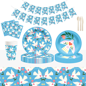 Vajilla para Fiesta de Revelación de Género DAMAI, Platos, Servilletas, Vasos, Decoración de Papel, Baby Shower, Niños y Niñas, Diseño de Dibujos Animados, Juego de 100 Piezas - Product Image 2