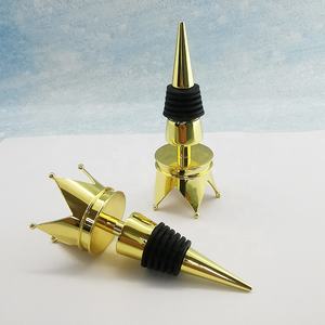 Ücretsiz örnek 3D kraliyet taç çinko alaşım şarap şişesi tıpalar Metal yenilik hediye 3D komik taç şarap şişesi stoper - Product Image 2