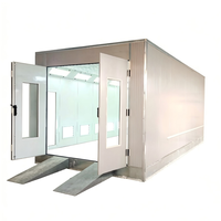 Cabines de peinture à LED modernisées avec brûleur diesel pour fours de cuisson, offrant des conditions de travail confortables pour la peinture automobile