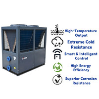 Calentador de Piscina OEM/ODM de Ultra Baja Temperatura (-25°C) de 20.5kW-198kW y 380V para Piscinas Grandes, Spas y Saunas, Sistema de Bomba de Calor para Piscinas