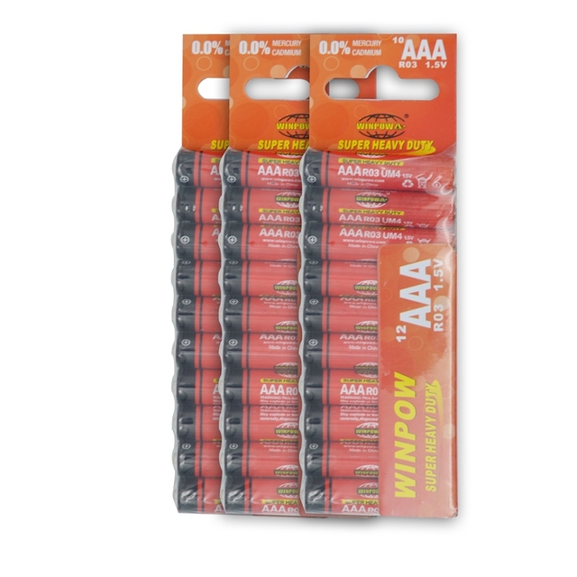 Aaa-r03 R6s Um-3 No.7 Aaa Size Um4 No.5 Zinc-carbon d R6 1.5v Heavy Aa Carbon Zinc Dry Battery