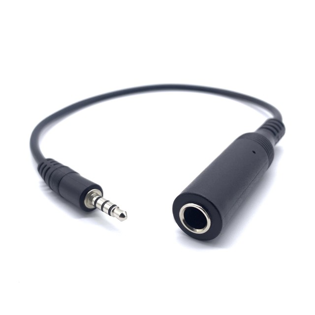 Free Sample Custom Length Ts to Trs 6.35mm Female to 3.5mm Male Extension Stereo Audio Cable