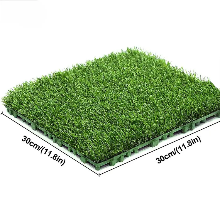Spded芝生DIY可動式で自由に接合されたフローリング人工芝デッキタイル人工芝人工芝カーペット