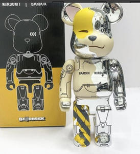 Figur seni Bearbrick dapat disesuaikan mainan aksi beruang 400% 28cm mainan vinil dalam kotak 1000% Aksesori Bearbrick 70cm figur kotak - Product Image 4