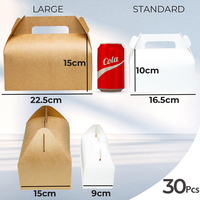 Boîtes cadeaux en gros pour pâtisseries de qualité alimentaire, grandes boîtes en papier kraft avec fenêtre pour les fêtes d'anniversaire et de mariage
