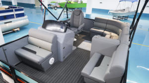 <span class=keywords><strong>Bateau</strong></span> de pêche à ponton en aluminium ECOCAMPOR F-16, 16 pieds, 6 personnes, avec options de <span class=keywords><strong>moteur</strong></span> et réservoir à poissons - Product Image 4