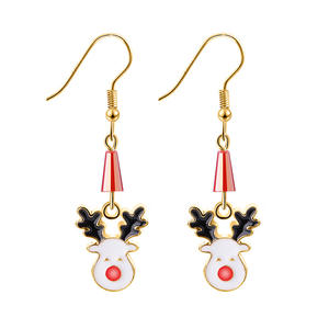 Boucles d'oreilles de noël pour femmes, nouvelle collection, boucles d'oreilles, clou, pendantes, bijoux de fête, pour adolescentes, - Product Image 3