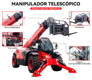 中国製CE認証取得済みテレハンドラー3トン、3.5トン、4トン伸縮式ハンドラーフォークリフト（サポートレッグ付き） - Product Image 4