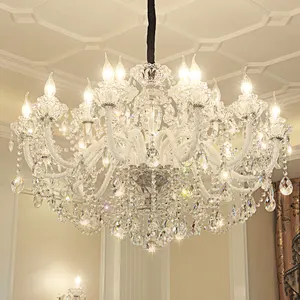 Lustres en cristal de luxe lampes suspendues en verre modernes salon hôtel éclairage de plafond décoratif lustre suspendu lumières