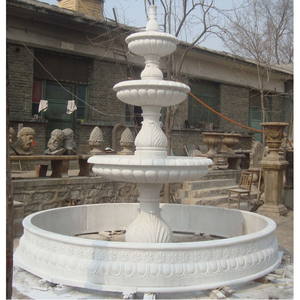 Grande marmo bianco Lady Angel Statue Stand Water fontain Outdoor - Product Image 3