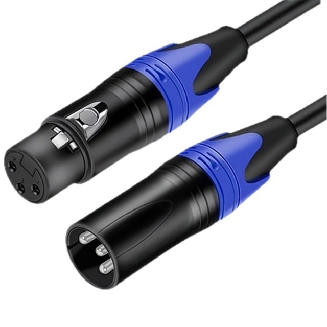 XLR Male To Female Audio Cable 3 Core Noise Cancelling Microphone Speaker Cable For Audio Video Use