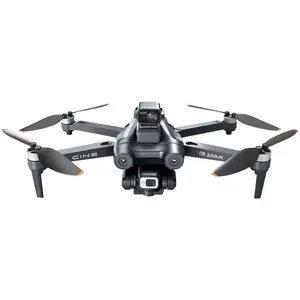 Drone i8 MAX RC kamera 4K, pesawat nirawak tanpa sikat jarak jauh 360 5G Wifi FPV pencegah hambatan 25 menit penerbangan 1.5Km