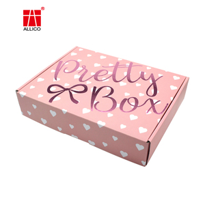 Wholesale Underwear Apparel Packaging Mailer Boxes Pink Corrugated Shipping Box Ready to Ship