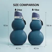 Bouteille d'eau originale en forme de calebasse, en acier inoxydable, isolée sous vide, cadeau d'entreprise, emballage personnalisé avec logo