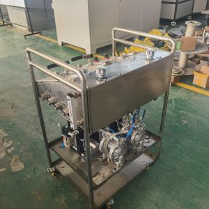 Tragbare pneumatische Drucker höhungs pumpe aus rostfreiem Stahl Hochdruck regelung Flüssigkeits verstärker pumpe Hydraulische Test geräte 220V Spannung - Product Image 5