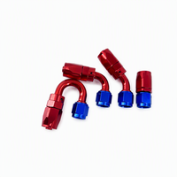 Kit de raccords de tuyau pivotants en aluminium anodisé HAOFA AN4-AN12, raccords de tuyau de carburant en caoutchouc résistant à l'usure basse pression