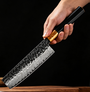 Factory Supply 6inch Damascus Nakiri <b>Knife</b> <b>Sharp</b> Stainless Steel Vegetable Cleaver <b>Kitchen</b> Cutting <b>Knife</b> With Wood Handle - Product Image 3