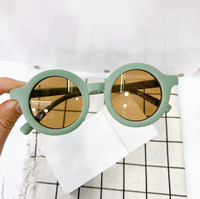 Lunettes de soleil pour enfants personnalisées avec logo, tendance, 2024, Lucky Children, lunettes de soleil rondes colorées pour bébés et tout-petits
