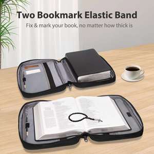 Fundas para Biblias Oxford para Hombres y Mujeres, Estuche para Biblia, Bolsa de Transporte para Iglesia con Soporte para Libros - Product Image 3