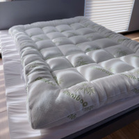 Bambus Matratze Topper Full Size mit 8-21 "Deep Pocket Matratze Pad für Doppelbett Größe Pillow Top Matratze Cooling Cover Quilt