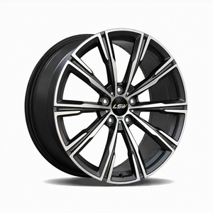 ล้อฟอร์จ LS8184 5x114.3 5x120 ขนาด 18 19 20 นิ้ว มีสินค้าในสต็อก พร้อมจัดส่ง สไตล์รถแข่ง สีเทากันเมทัล ขอบขัดเงา - Product Image 1