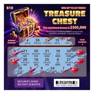 Fast Delivery Scratch Lotto Digital Printing Gloss Paper Sample Design Custom Scratch Cards Lottery Ticket Printing - Product Image 5