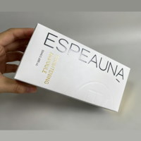 Emballage en papier pliable de luxe avec dorure à chaud et gaufrage pour boîte de sérum à fermeture automatique