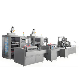 Ligne <span class=keywords><strong>de</strong></span> production d'emballage <span class=keywords><strong>de</strong></span> poche à plusieurs voies entièrement automatique avec servomoteur <span class=keywords><strong>pour</strong></span> poudre <span class=keywords><strong>de</strong></span> <span class=keywords><strong>sucre</strong></span> poudre à pâte café sel - Product Image 1