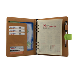 Organiseur en <span class=keywords><strong>cuir</strong></span> PU de haute qualité Modernqiu, format A5, reliure à feuilles mobiles, papeterie de <span class=keywords><strong>bureau</strong></span> personnelle - Product Image 1