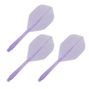 Flotteur de fléchettes en plastique 2BA intégré au fût, forme grande aile - Product Image 3