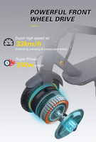 Scooter Eléctrico V8 Azul para Adultos, Fabricado en China, con Almacén en la UE y EE. UU., Más Vendido
